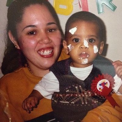 Both are taking a selfie with Jharrel's face covered in cake.